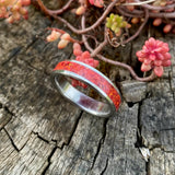 Crimson Red Opal Ring