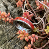 Crimson Red Opal Ring