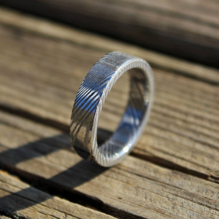 Stainless Steel Damascus Ring