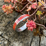 Crimson Red Opal Ring