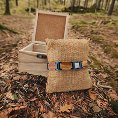 Bologna Bracelet in Steel and Olive Wood - Elegance and Nature