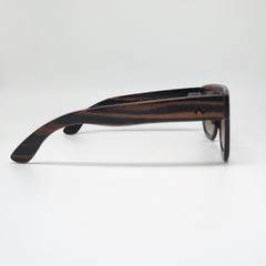 Massimo Annibali Sunglasses in Dark Zebrano Wood - FIRENZE Model