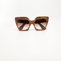 Massimo Annibali Sunglasses in Walnut Burl - ROMA Model