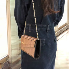 MARTINA - Shoulder Bag in Sustainable Walnut Wood